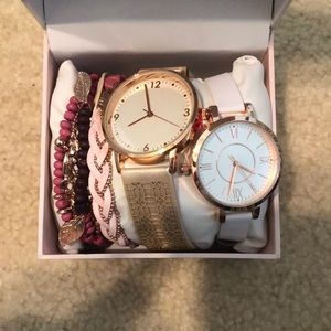 Watch and matching bracelet set